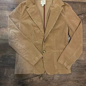 Women’s Tan / Camel / Neutral Corduroy Blazer Jacket Size Medium St John’s Bay
